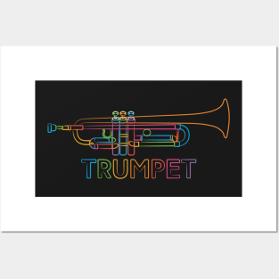 Rainbow Trumpet Posters and Art